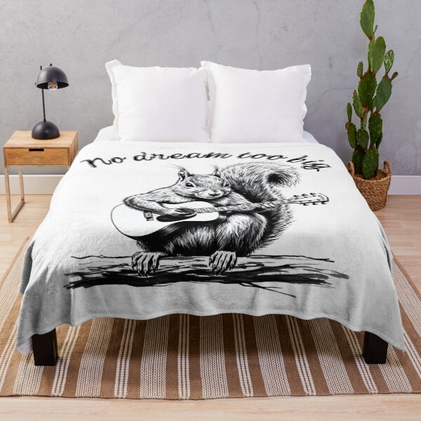 Item preview, No Dream Too Big - Guitar Squirrel Motivation Musician Art designed and sold by Animal Xeno Circus.