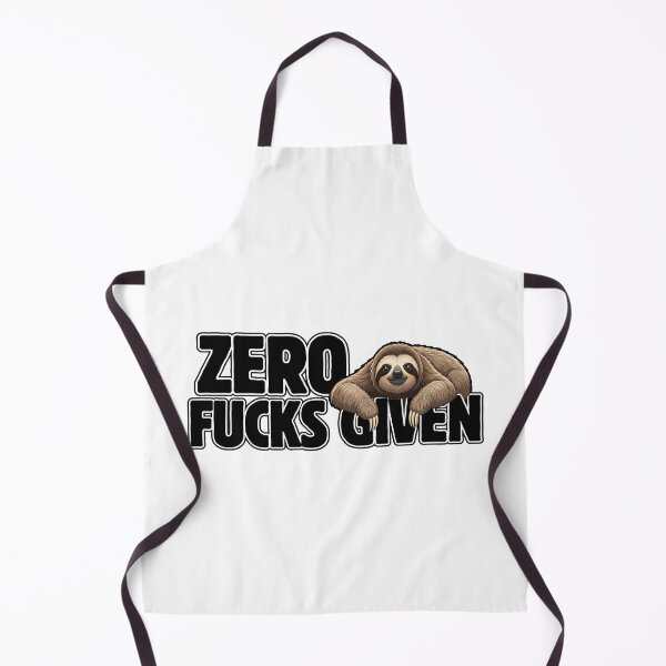 Item preview, ZERO FUCKS GIVEN Sloth - Funny I Don't Care Relax Design designed and sold by Animal Xeno Circus.