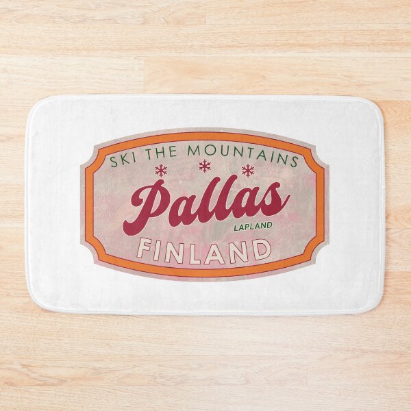 Item preview, Pallas, Finland, Lapland, Ski, textured skiing badge designed and sold by Wanderful-roads.
