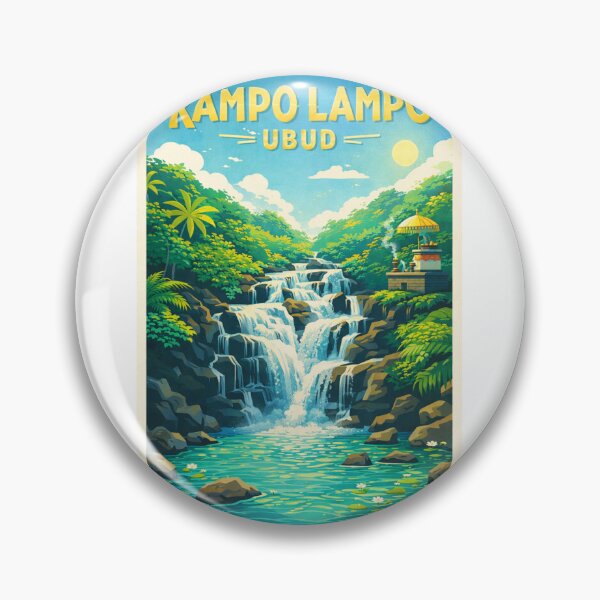 Item preview, Kampo Lampo Waterfall Ubud Bali Indonesia – Gianyar Regency and Tukad Petanu designed and sold by Aryabek.