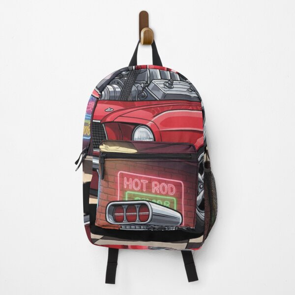 Item preview, 1967 Red Ford Mustang Supercharged – Cartoon Muscle Car Garage Art designed and sold by Random Designs.