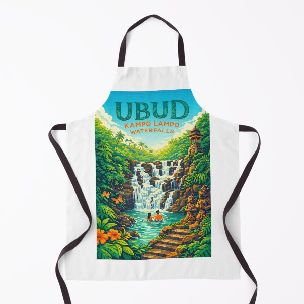 Item preview, Kampo Lampo Waterfall in Ubud, Bali Indonesia designed and sold by Aryabek.