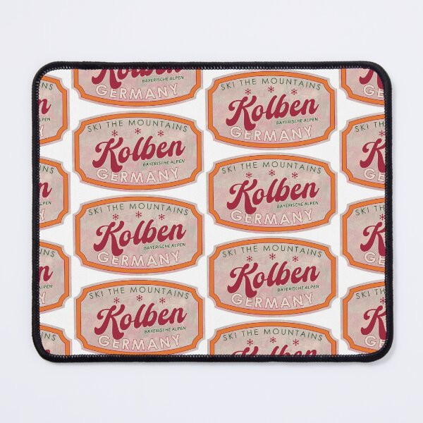 Item preview, Kolben, Germany, Bayerische Alpen, Tirol, Ski, textured skiing badge designed and sold by Wanderful-roads.