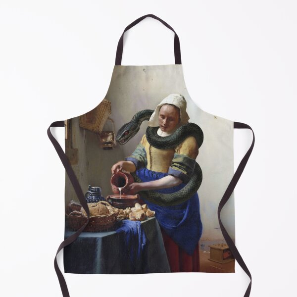 Item preview, The Serpent Pourer - Dark Vermeer Art Mashup designed and sold by Animal Xeno Circus.