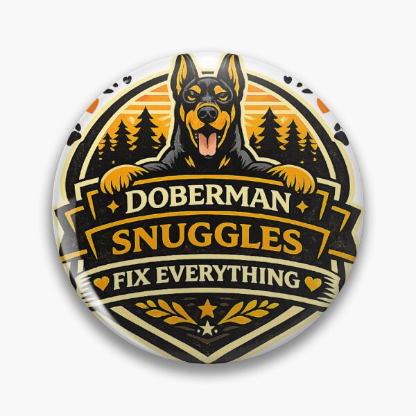 Item preview, Doberman Snuggles Fix Everything Doberman Gift designed and sold by WildVista.