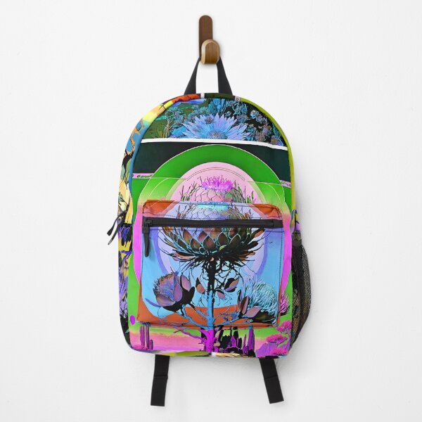 Item preview, Neon Desert Protea – Psychedelic Botanical Sunset Landscape designed and sold by ANIARTONLINE.