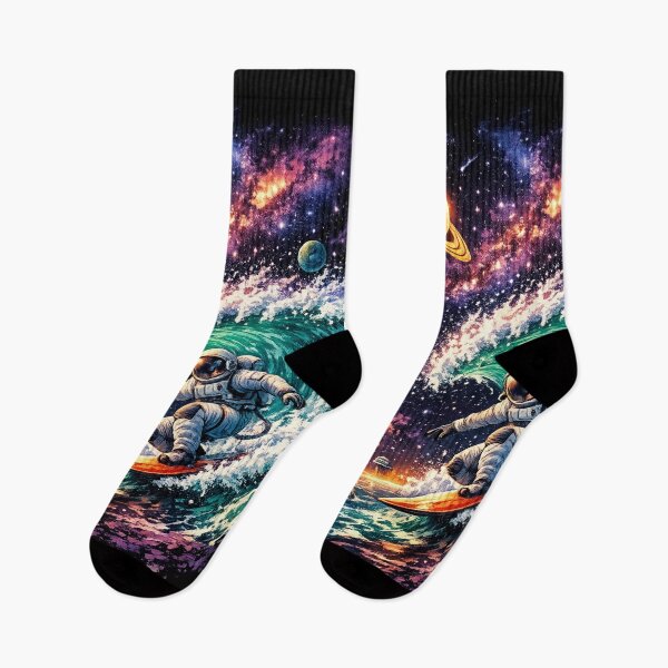 Item preview, Cosmic Wave Rider – Astronaut Surfing the Galaxy T-Shirt  designed and sold by COSTO20.