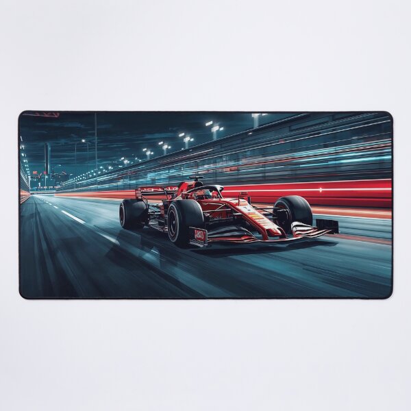 Item preview, Hyper-Realistic F1 Race Night | Velocity Track Deskmat & Speed Art designed and sold by Paddock Palette.