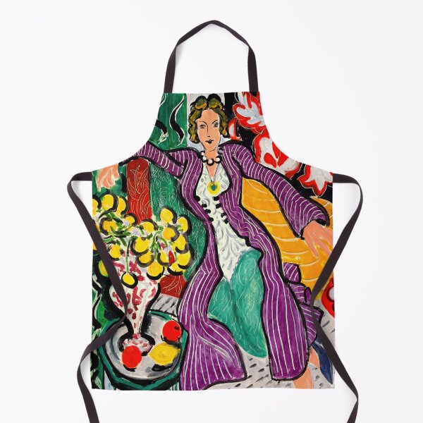 Item preview, Woman in a Purple Coat by Henri Matisse: Fauvist Interior Art Print designed and sold by artofuniverse.