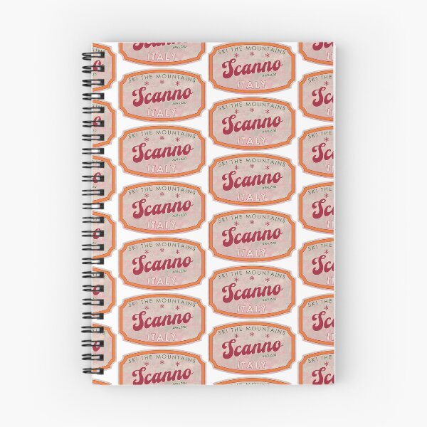 Item preview, Scanno, Italy, Abruzzo, Ski, textured skiing badge designed and sold by Wanderful-roads.