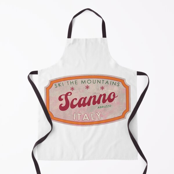 Item preview, Scanno, Italy, Abruzzo, Ski, textured skiing badge designed and sold by Wanderful-roads.