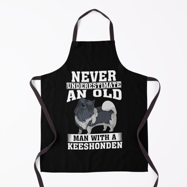 Item preview, Never Underestimate an Old Man with Keeshonden designed and sold by CosmoKitsch.