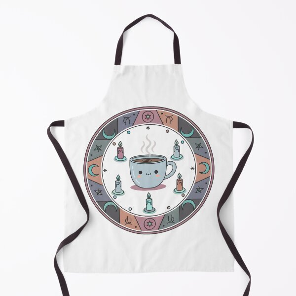 Item preview, Cute Witch Coffee Cup, Celestial Aesthetic, Kawaii Magic Mug Illustration, Tarot Style Sticker, Laptop Sticker, Witch Gift, Wall Art Print designed and sold by Angpau.