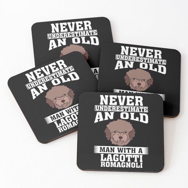 Item preview, Never Underestimate an Old Man with Lagotti Romagnoli designed and sold by CosmoKitsch.