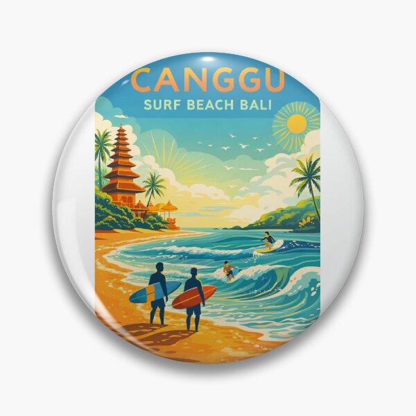 Item preview, Canggu Surf Beach Bali Indonesia – Badung Regency and Indian Ocean Coastline designed and sold by Aryabek.