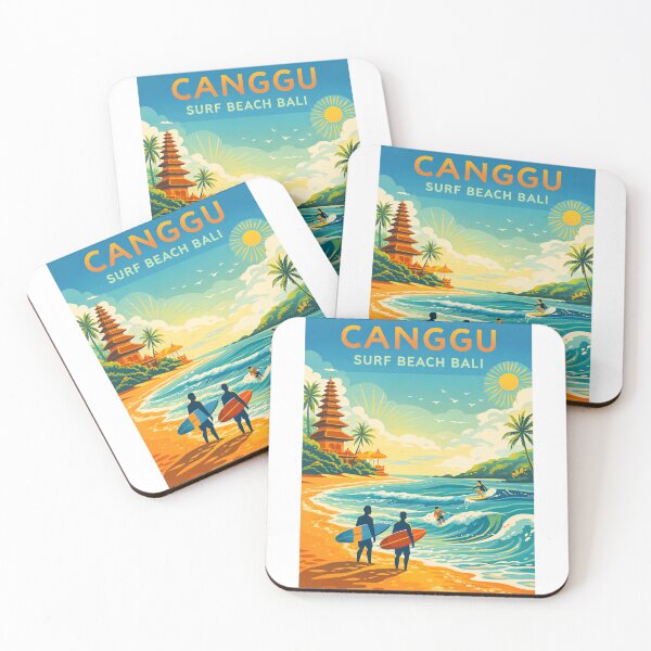 Item preview, Canggu Surf Beach Bali Indonesia – Badung Regency and Indian Ocean Coastline designed and sold by Aryabek.