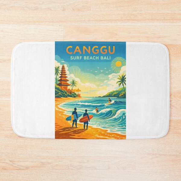 Item preview, Canggu Surf Beach Bali Indonesia – Badung Regency and Indian Ocean Coastline designed and sold by Aryabek.