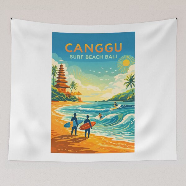 Item preview, Canggu Surf Beach Bali Indonesia – Badung Regency and Indian Ocean Coastline designed and sold by Aryabek.