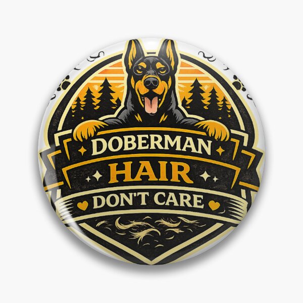 Item preview, Doberman Hair Don’t Care Funny Doberman Gift designed and sold by WildVista.