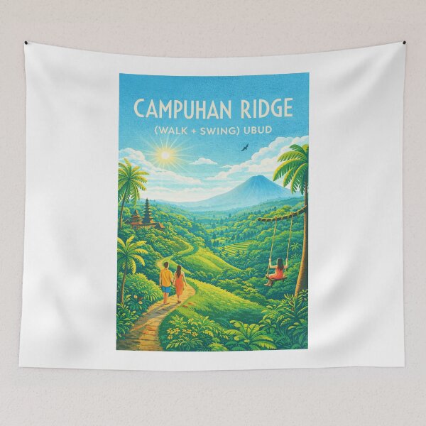 Item preview, Campuhan Ridge Walk Ubud Bali Indonesia – Gianyar Regency and Mount Agung Views designed and sold by Aryabek.