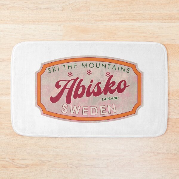 Item preview, Abisko, Sweden, Lapland, Ski, textured skiing badge designed and sold by Wanderful-roads.