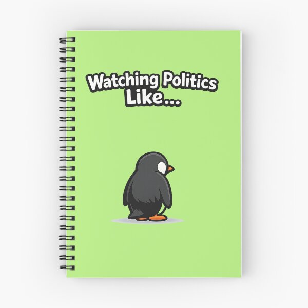 Item preview, Funny Watching Politics Like Relatable Meme Penguin designed and sold by Tender Flower Clothing.