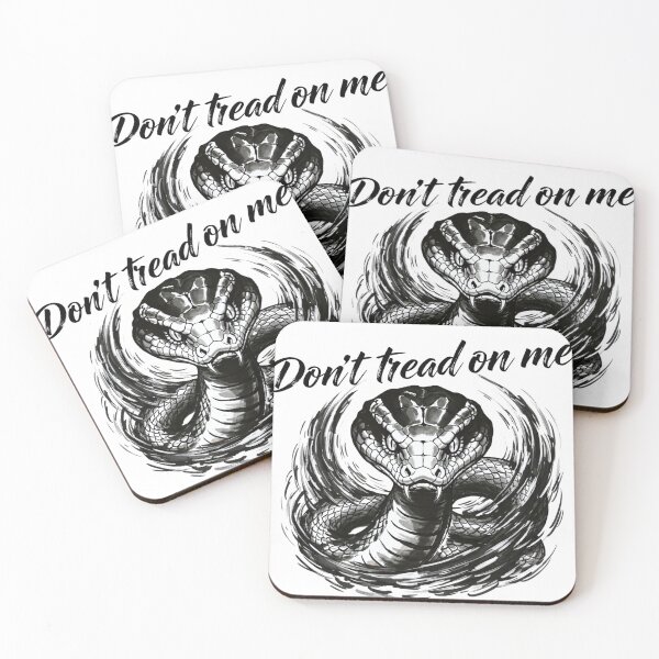 Item preview, Don't Tread On Me Cobra - Fierce Ink Snake Art designed and sold by Animal Xeno Circus.