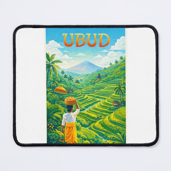 Item preview, Ubud Bali Indonesia – Gianyar Regency, Tegalalang Rice Terraces and Mount Agung designed and sold by Aryabek.