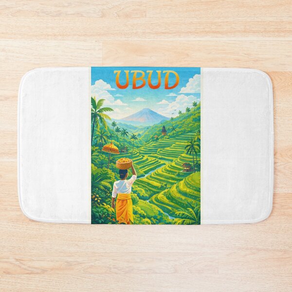 Item preview, Ubud Bali Indonesia – Gianyar Regency, Tegalalang Rice Terraces and Mount Agung designed and sold by Aryabek.