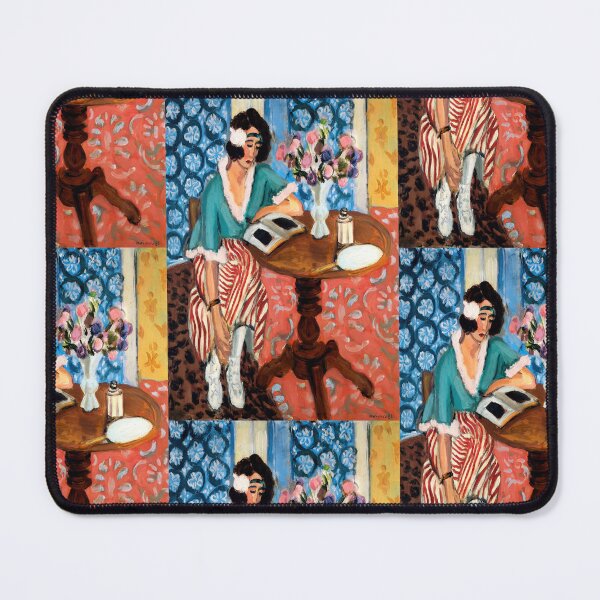 Item preview, Woman Reading by Henri Matisse: Fauvist Interior Fine Art Poster designed and sold by artofuniverse.