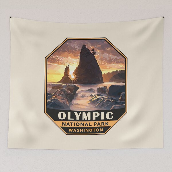 Item preview, Olympic National Park Sticker, Washington Poster designed and sold by Gideon Emmerich.
