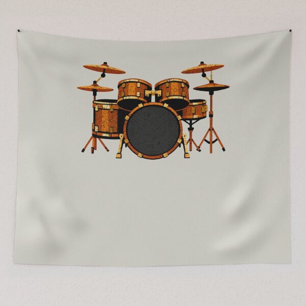 Item preview, Vintage Drum Set Retro Music Lover designed and sold by FreshVibe Prints.