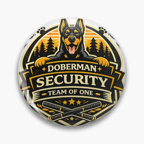 Item preview, Doberman Security Team of One Doberman Gift designed and sold by WildVista.