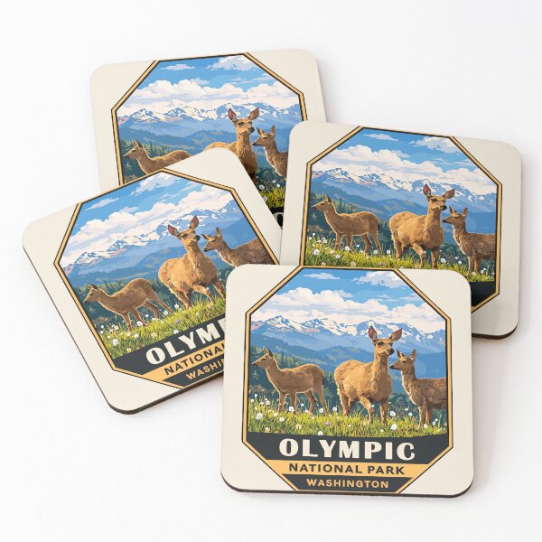 Item preview, Olympic National Park Magnet, Washington Poster, Olympic National Park Sticker designed and sold by Gideon Emmerich.