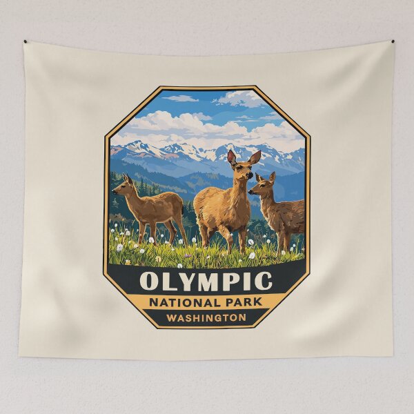 Item preview, Olympic National Park Magnet, Washington Poster, Olympic National Park Sticker designed and sold by Gideon Emmerich.