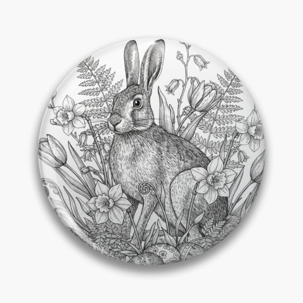 Item preview, Lepus Flora - Vintage Easter Hare Botanical Specimen designed and sold by LaurannaDesign.