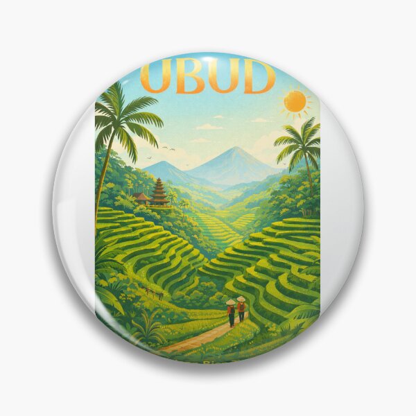 Item preview, Ubud Bali Indonesia – Tegalalang Rice Terrace in Gianyar Regency and Mount Agung Highlands designed and sold by Aryabek.