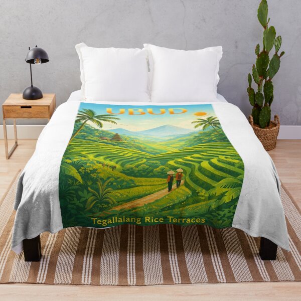 Item preview, Ubud Bali Indonesia – Tegalalang Rice Terrace in Gianyar Regency and Mount Agung Highlands designed and sold by Aryabek.