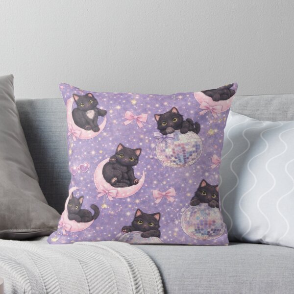 Item preview, Black kittens Disco Moons designed and sold by ayylucyy.