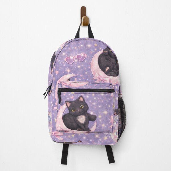 Item preview, Black kittens Disco Moons designed and sold by ayylucyy.