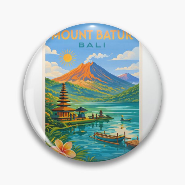 Item preview, Mount Batur Bali Indonesia – Kintamani and Lake Batur in Bangli Regency designed and sold by Aryabek.