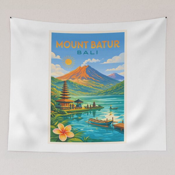 Item preview, Mount Batur Bali Indonesia – Kintamani and Lake Batur in Bangli Regency designed and sold by Aryabek.