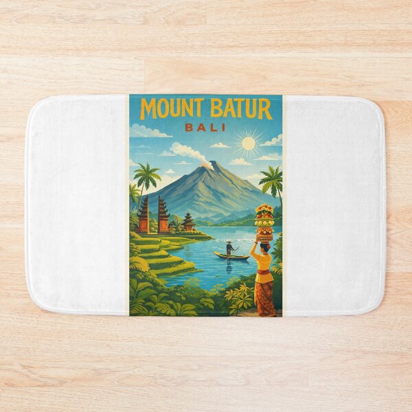 Item preview, Mount Batur in Bali Indonesia with view of Lake Batur in Bangli Regency designed and sold by Aryabek.
