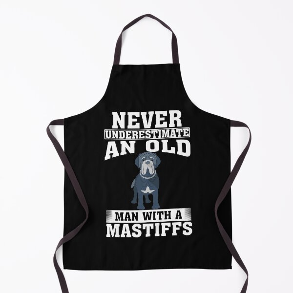 Item preview, Never Underestimate an Old Man with Mastiffs designed and sold by CosmoKitsch.