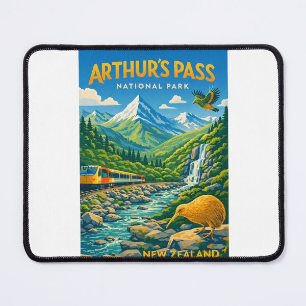 Item preview, Arthur’s Pass National Park New Zealand – Southern Alps and Canterbury designed and sold by Aryabek.