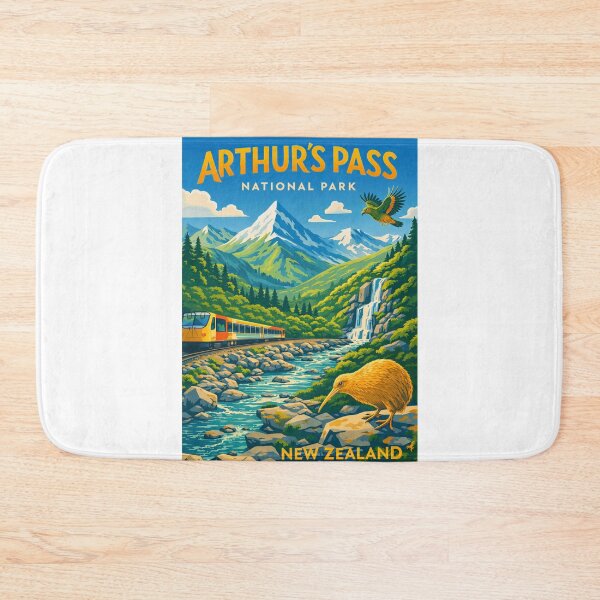 Item preview, Arthur’s Pass National Park New Zealand – Southern Alps and Canterbury designed and sold by Aryabek.