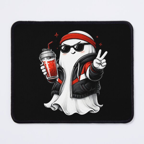 Item preview, Gym After Party Ghost – Cute Fitness Street Vibes Cartoon designed and sold by ColorSplash123.
