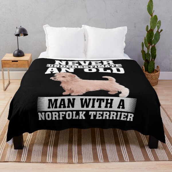 Item preview, Never Underestimate an Old Man with Norfolk Terrier designed and sold by CosmoKitsch.
