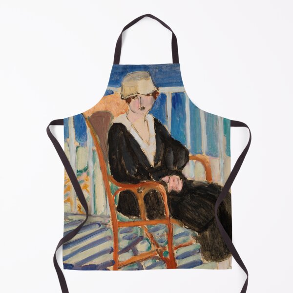 Item preview, Young Girl on a Balcony Over the Ocean by Henri Matisse: Fauvist Coastal Print designed and sold by artofuniverse.