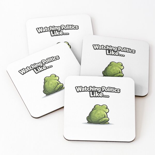 Item preview, Funny Watching Politics Like Relatable Frog Meme designed and sold by Tender Flower Clothing.